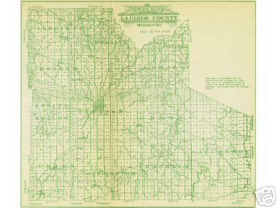 Early map of Laclede County, Missouri including Lebanon, Conway, Phillipsburg, Morgan, Sleeper, Competition, Drynob