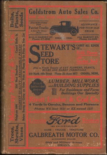 Directory of Farmers in Douglas, Sarpy, and Washington Counties, Nebraska, 1924, Book