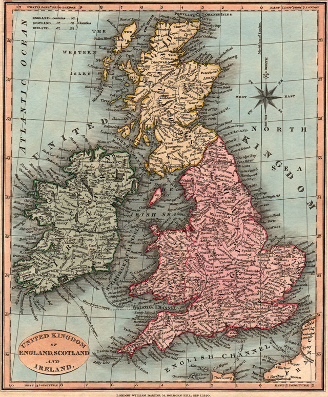 historical maps of england