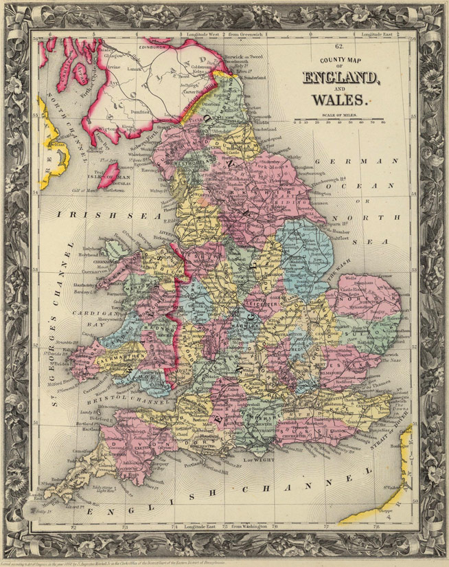 historical maps of england