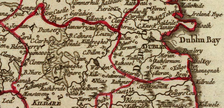 Ireland 1750 Historic Map Reprint by Robert de Vaugondy