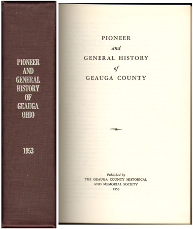 Pioneer and General History of Geauga County, Ohio, 1953