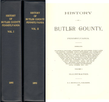 History of Butler County, Pennsylvania 1895 genealogy biographies PA