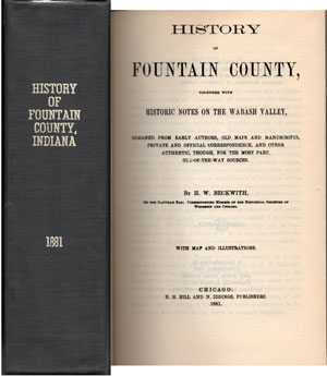 History of Fountain County, Indiana, 1881, genealogy, Beckwith, Davidson, Kennedy